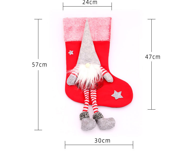 Jambes De Dessin Animé En Peluche Vieil Homme Sans Visage Chaussettes De Noël En Gros Nihaojewelry display picture 3