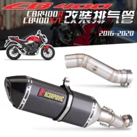 Подходит для модификации выхлопной трубы Honda CB400F CB400X часть модификации средней выхлопной соединительной трубы прямая верхняя хвостовая часть