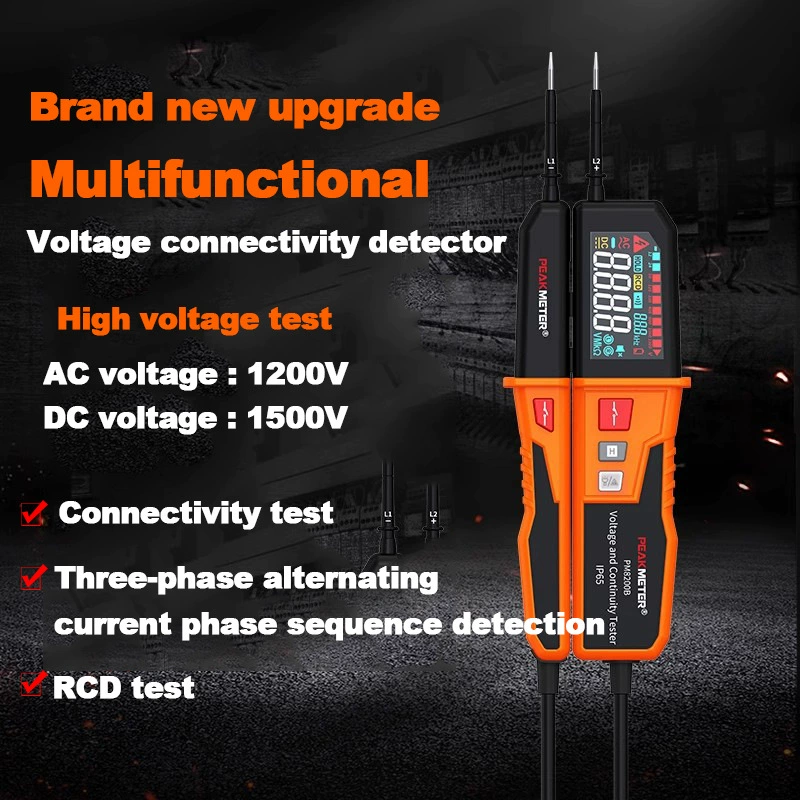Многофункциональный детектор неисправностей электросети Huayi PM8200, детектор последовательности фаз