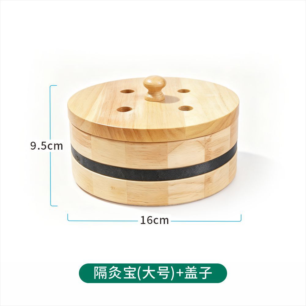 Moxa Burner Holder Ginger Moxibustion Tool Solid Wood Stand for Traditional Moxa Therapy specifications