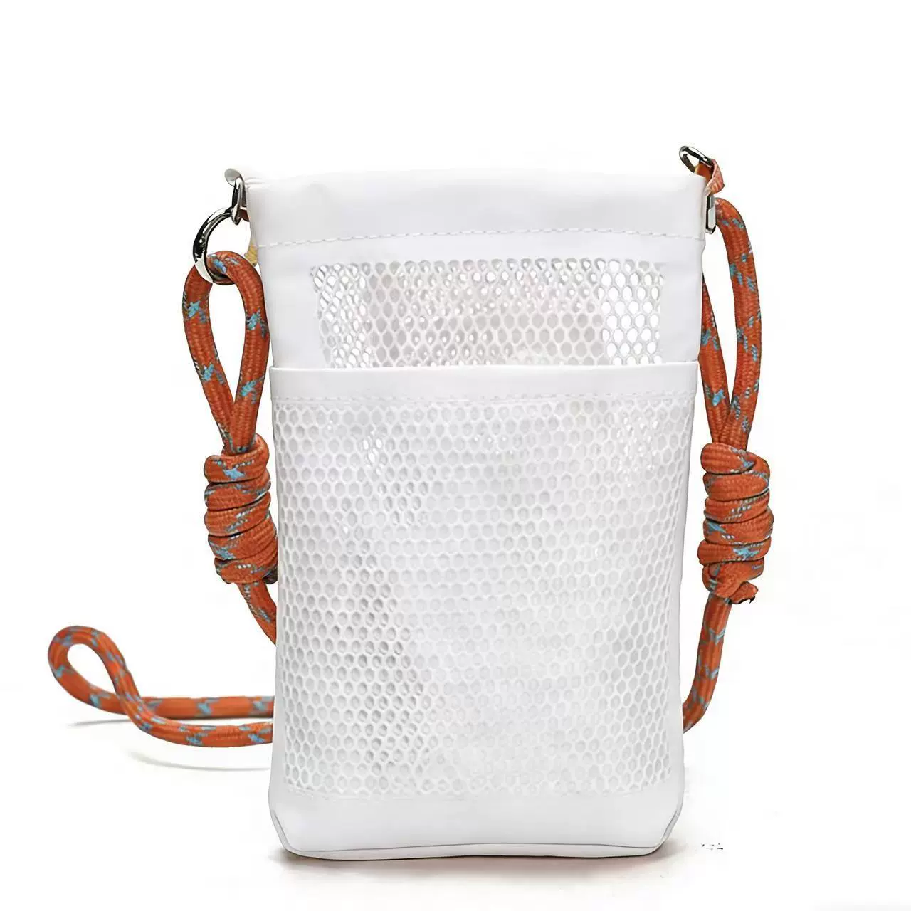 彩色网袋小垮包斜挎包百搭胸包女士日常ins逛街手机小包工厂定制