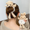 Cute hair rope, summer ponytail, with little bears, internet celebrity