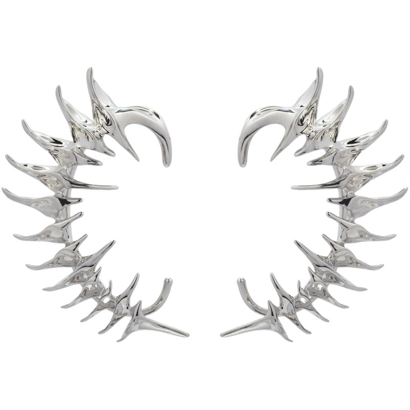 23-year niche design special-shaped metal ear bone clip INS personalized ear clip heavy industry high-grade earrings