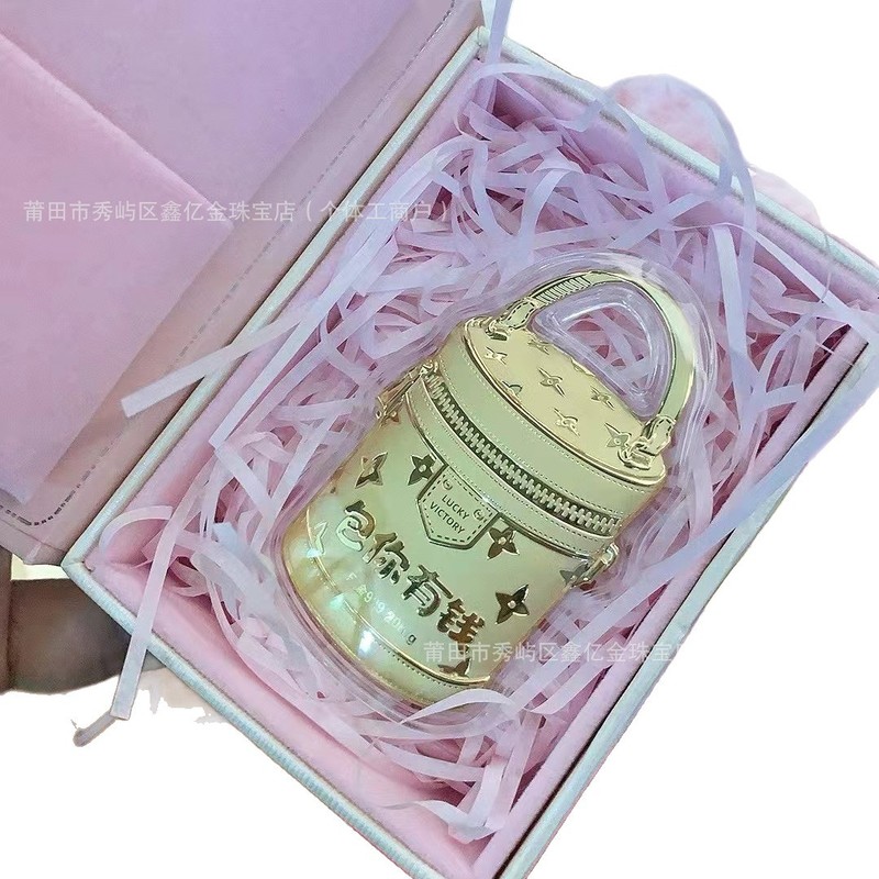 足金999包你有钱挂件 包治百病黄金钥匙扣可爱潮玩水桶包手机挂饰|undefined