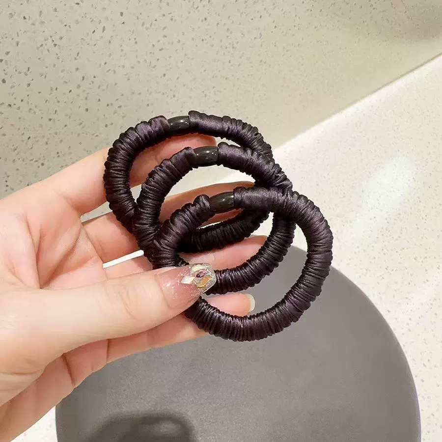 Elastic sports rostometer for gym, ponytail, durable hair rope, harmless hair accessory, no hair damage