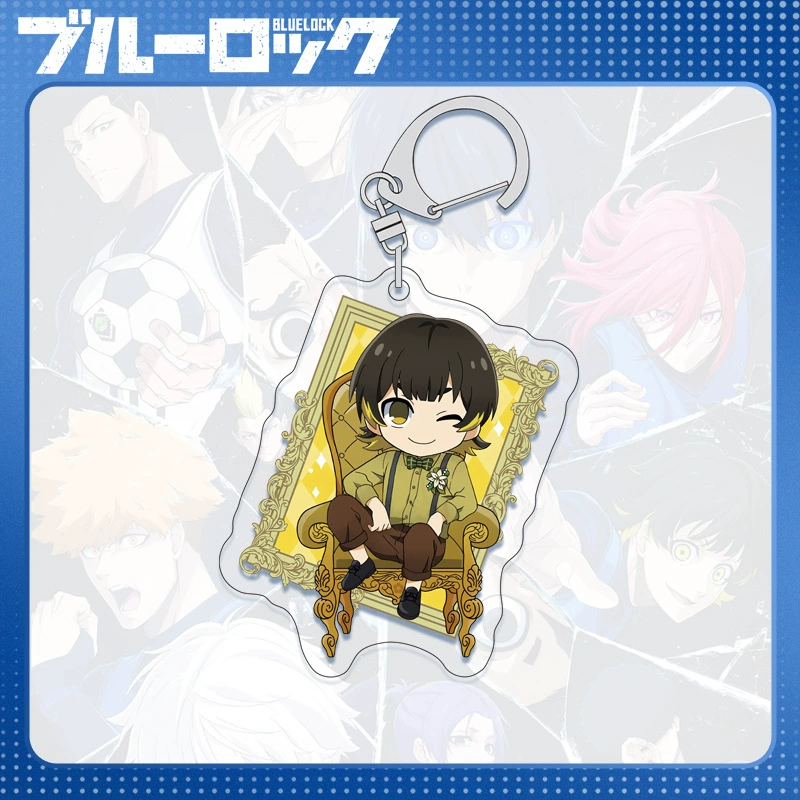 Acrylic Keychain (Blue Lock) Blue Prison Key Bin, double-sided 6 cm, D-system compatible