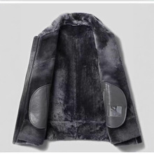 工厂直销新款原生态皮毛一体男休闲B3款高端皮衣皮草防寒加厚