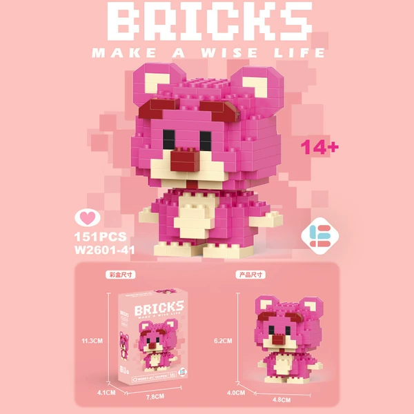 Mini Berry Berry Bear 151pcs [Color Box Installation]