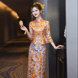 重工褂皇龙凤褂嫁衣2026新款新娘秀禾服婚服夏季结婚中式敬酒礼服