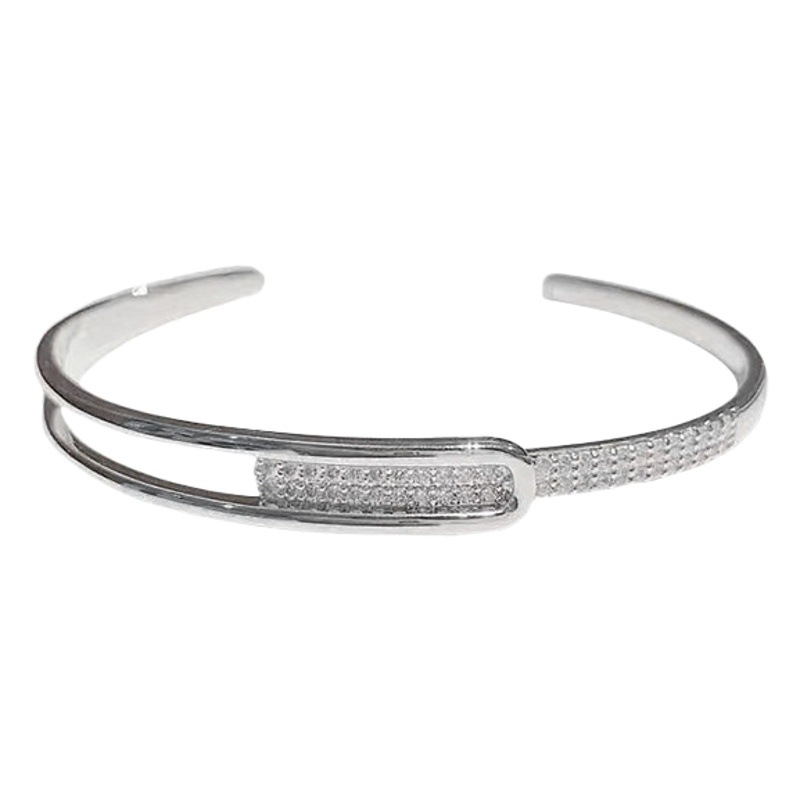 Pulsera de plata estrellada pulsera femenina pulsera abierta ins nicho diseño alto sentido pulsera joyería pulsera