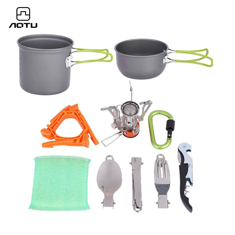 Амазонка взрывы уличная посуда костюм походный набор горшок портативная посуда для барбекю плита трансграничная DS101-3