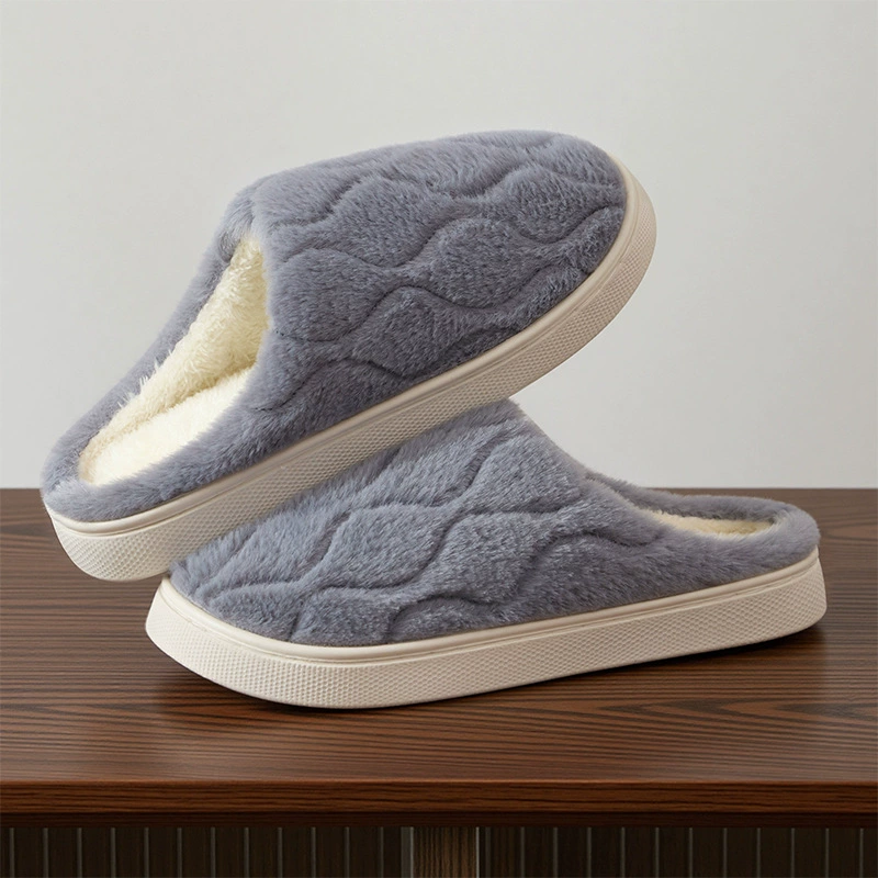Мультяшные милые тапочки unisex, мягкая подошва, искусственный мех/хлопок, размеры 36–45