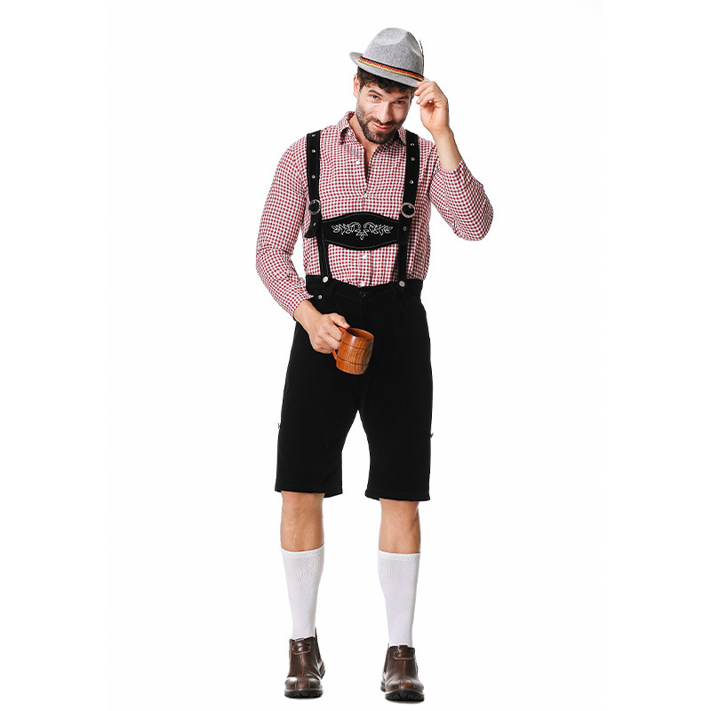 外国貿易欧米の新型ドイツミュンヘンビール服男性上着帽子バックパンツ三点セットビール服|undefined