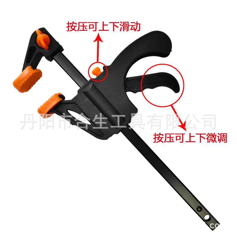 Fclip de la carpintería 24-inch 4/6/8/10 inch F-clip de nylon de madera rápida de la abrazadera del metal de la abrazadera clip de herramienta