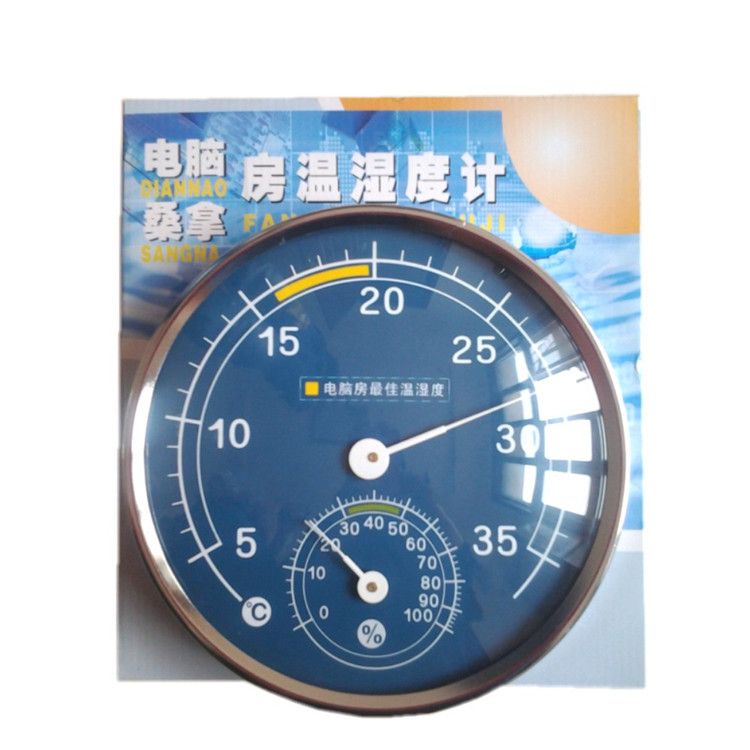 GJWSA9温湿度表工业家用室内外电脑房机房壁挂指针式桑拿房温湿度