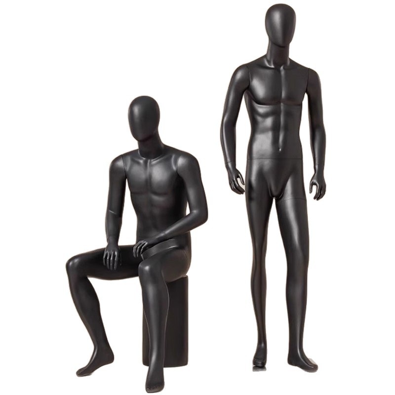 Yu Shang modelo masculino de fibra de vidrio de cuerpo completo maniquí tienda de ropa muñeca muñeca estante de exhibición