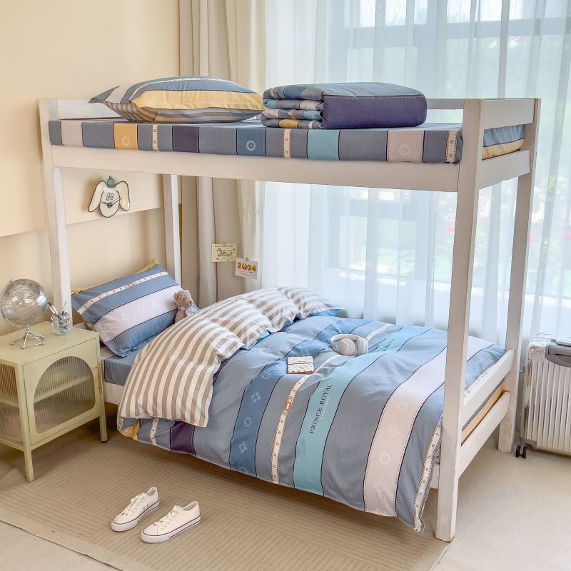 Dormitorio de estudiantes traje de tres piezas de algodón puro 2025 nueva ropa de cama sábana funda edredón funda universal para todas las estaciones