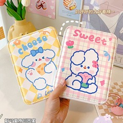 可愛高清化妝鏡學生宿舍女隨身便攜摺疊台式桌面可立家用小鏡子