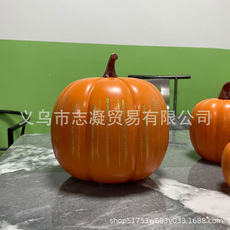 跨境新款Twinkle Light Pumpkins闪闪发光的南瓜家居摆件|undefined