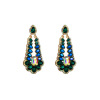 Metal glossy earrings, European style, wholesale