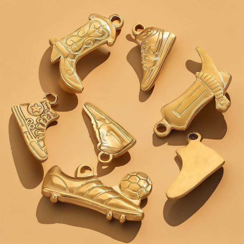 Colgante de zapatos de acero inoxidable colgante de acero de titanio DIY pulsera collar bolsas colgantes joyas accesorios fabricación al por mayor