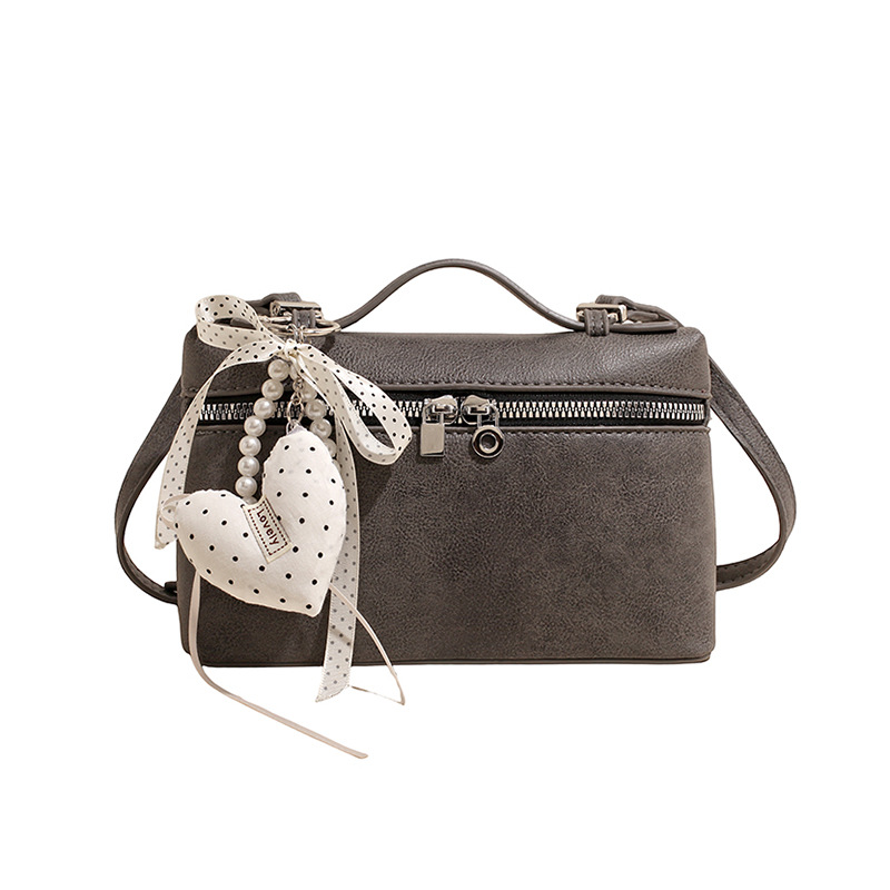 Nicho coreano de la caja de almuerzo portátil bolso pequeño para mujeres 2026 nueva textura de alta calidad de moda versátil bolso de hombro