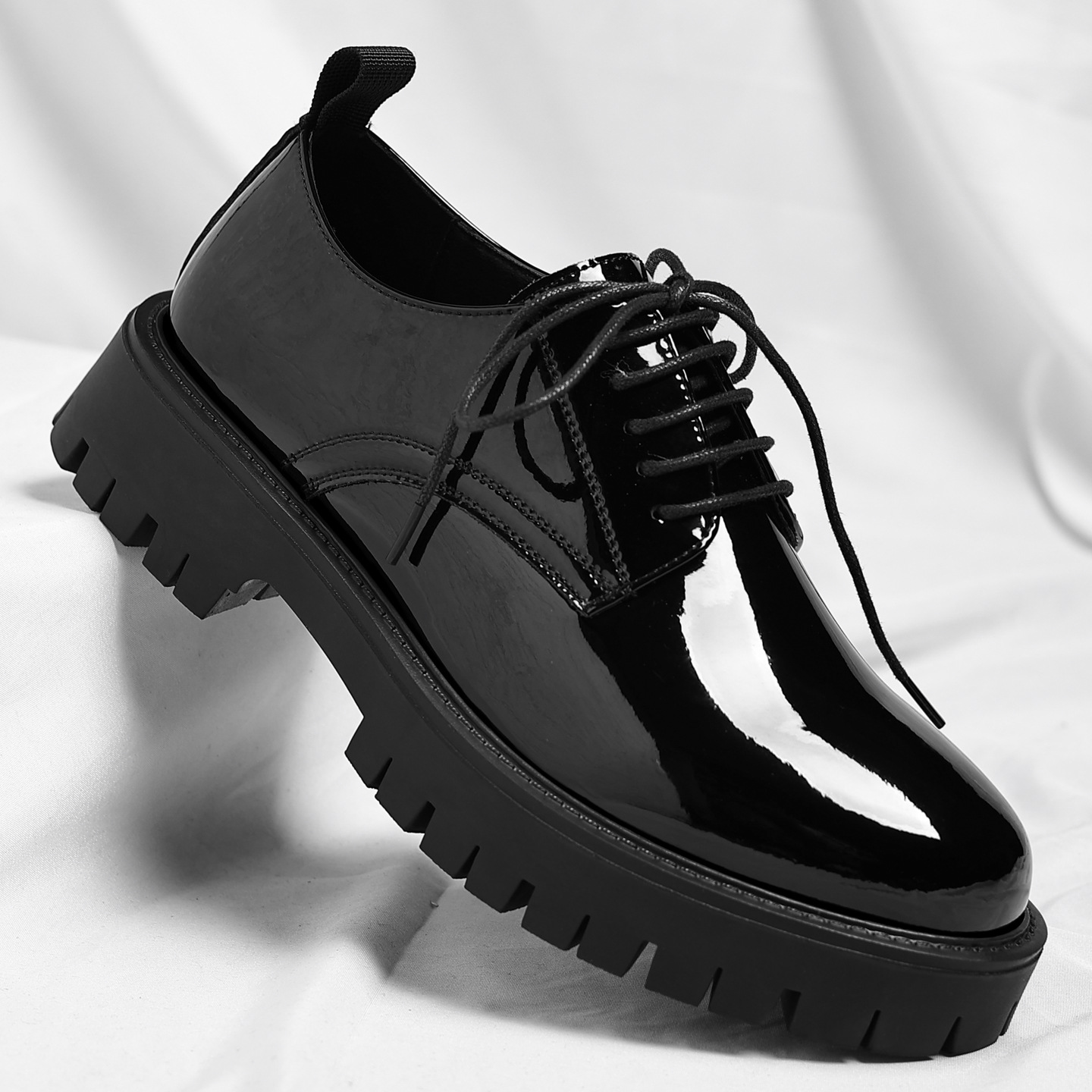 Heren retro leren nette schoenen ademend met antislipzool_voghion.com