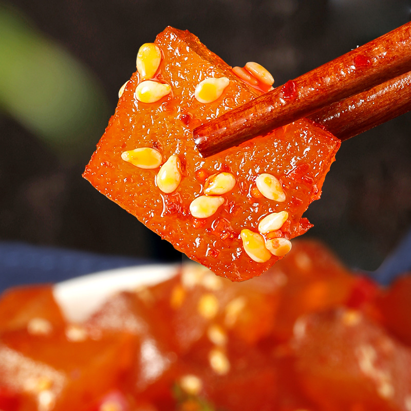 Inner Mongolia Specialty Crystal Beef Tendon Office Snack Small Package Beef Tendon Spicy BBQ Flavor Snack