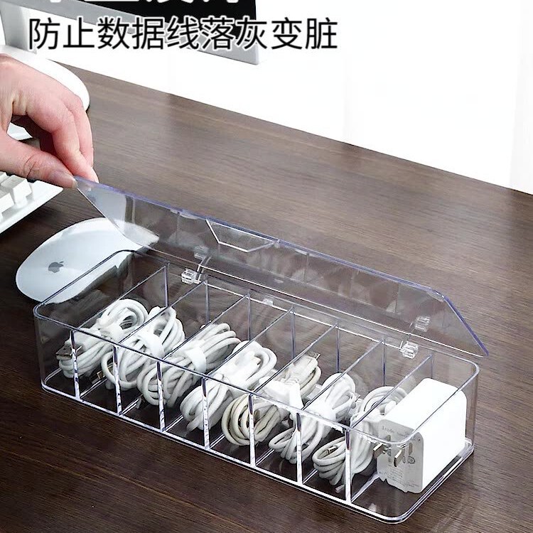 Desktop Data Cable Storage Mobile Phone Charger Charging Cable Organizer Compartment Cable Winder Power Cord Desktop Storage Box Desktop Data Cable Storage Mobile Phone Charger Charging Cable Organizer Compartment Cable Winder Power Cord Desktop Storage Box