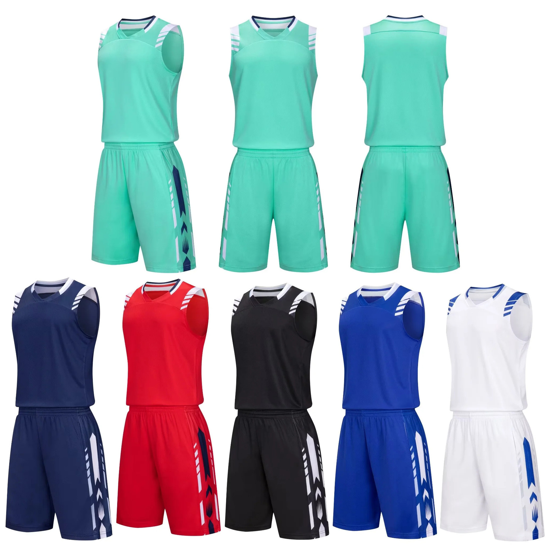 Wholesale Arc Swing American Basketball Uniform Suit Adult and Kidsren Basketball Training Vest Basketball Game Light Board Team Uniform