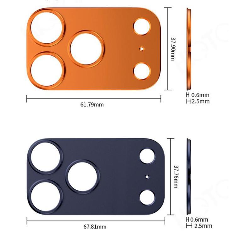 XDcase Titanium Hollowed Phone Camera Metal Paste para iPhone 17 Series