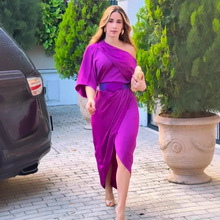 欧美亚马逊跨境外贸2025秋季新款连衣裙时尚修身女装长款女优雅风