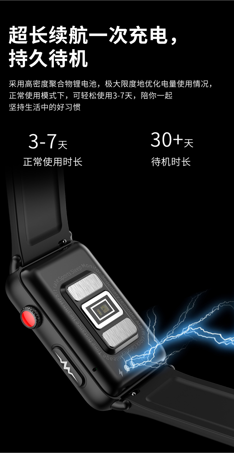 The new ET620 Bluetooth communication smartwatch features ECG, electrocardiogram, blood sugar, body temperature, heart rate, health monitoring, and more exercise undefined