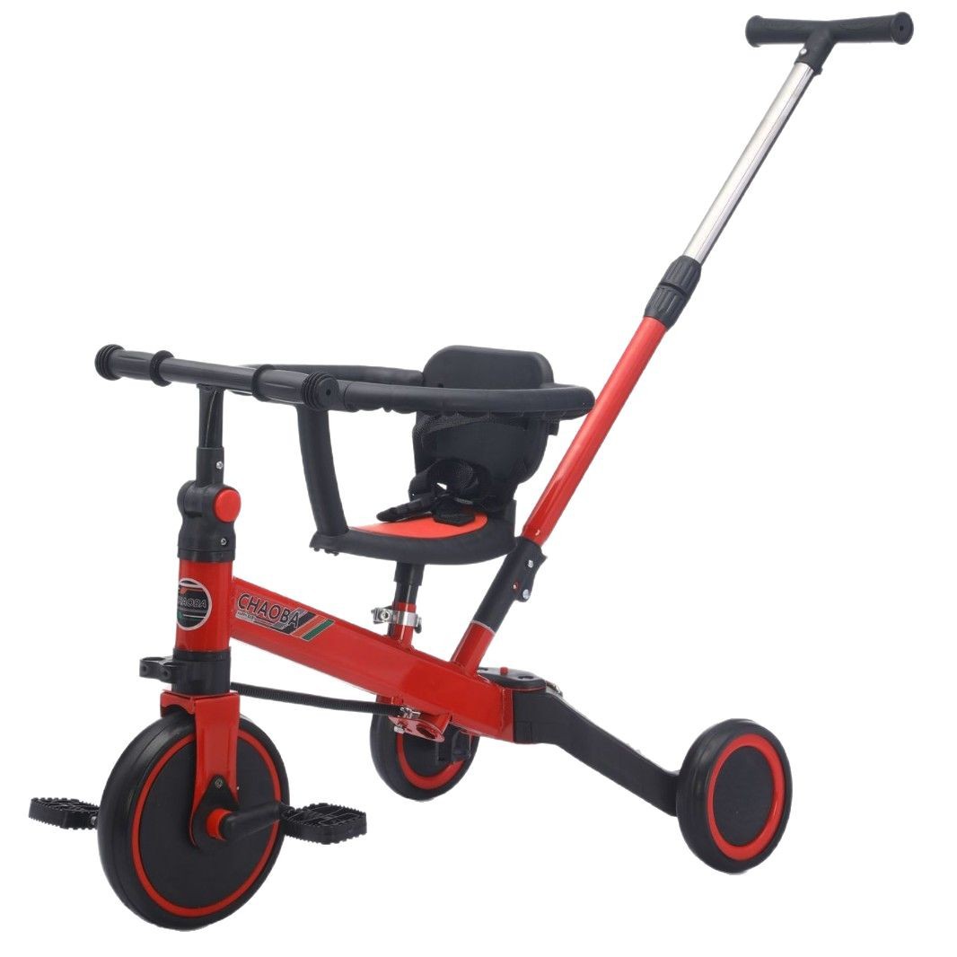 Cinco en uno cochecito bicicleta multifuncional para niños de tres ruedas bicicleta de equilibrio bicicleta nueva bicicleta con cerca