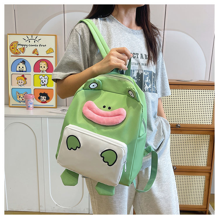 A new large-capacity, creative and funny schoolbag for students in the style of a Japanese-style cute and ugly cartoon anime school undefined