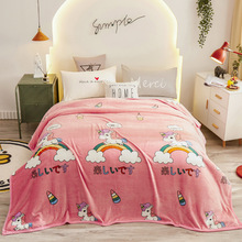 跨境超柔亲肤保暖云貂绒多功能毛毯保暖办公室午睡盖毯沙发毯批发