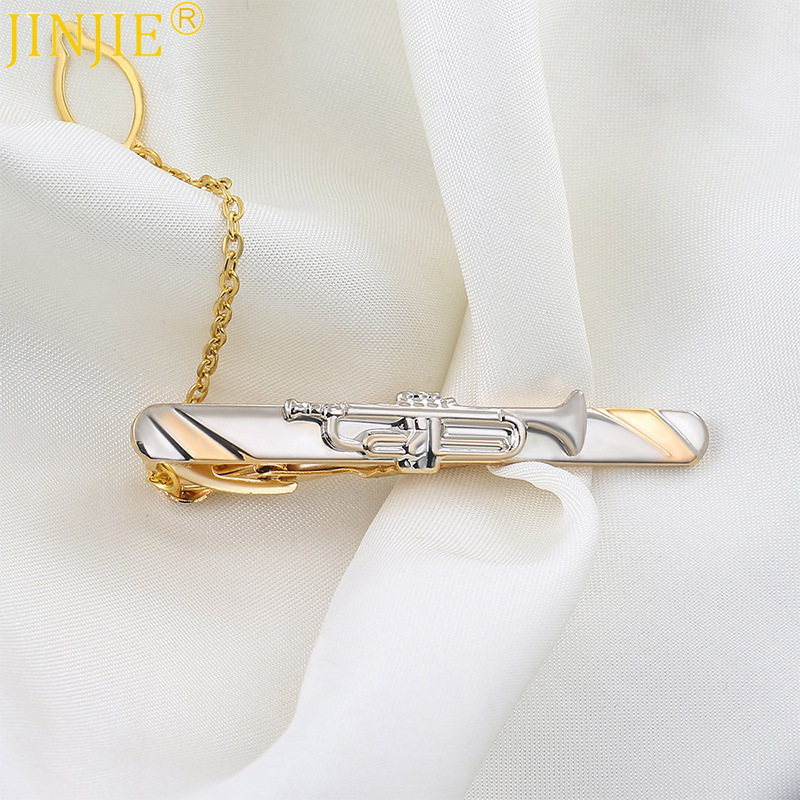 In stock electroplated small size metal men's tie clip cross-border Amazon hot selling fashion all-match tie clip wholesale