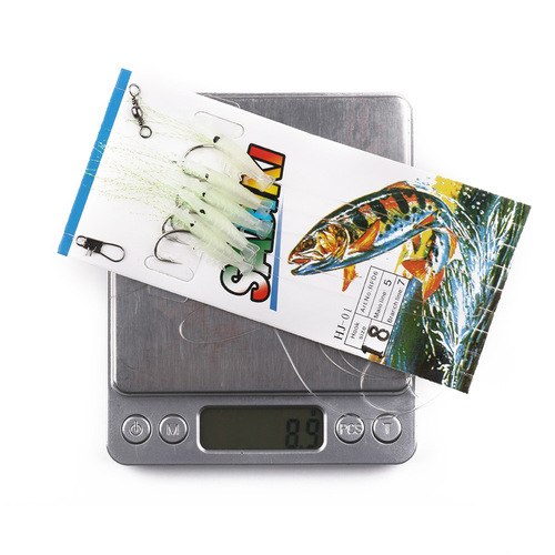 HENGJIA/Hengjia Amazon luminous fish skin skewer hook soft shrimp hanging imitation shrimp skin hook