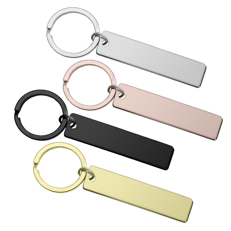 Cross-border spotify Music Sharing Code Blank Glossy Mirror Stainless Steel Keychain to Figure Laser Engraving