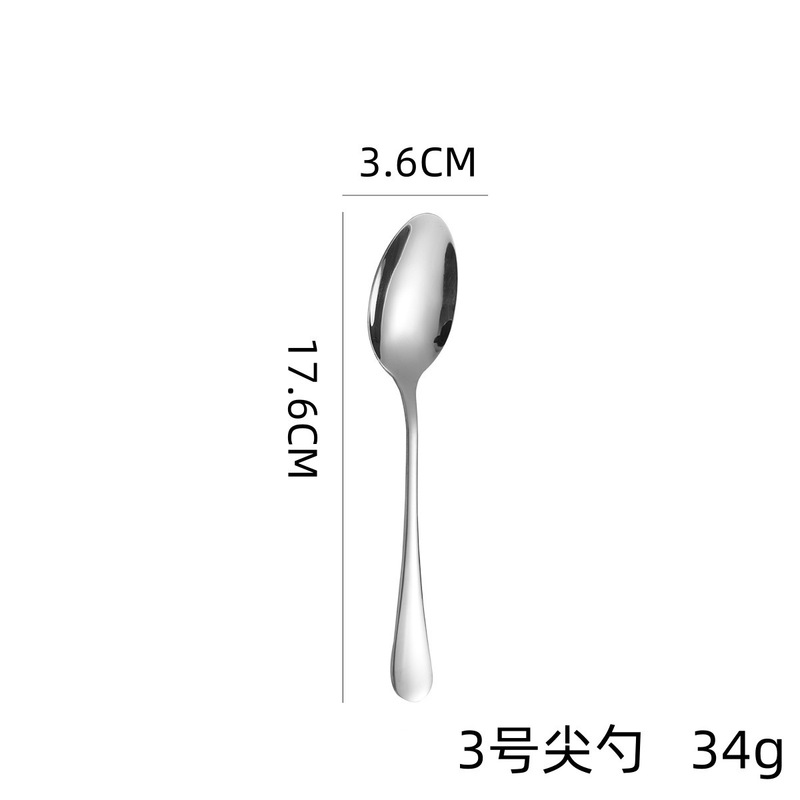 食品グレード 304 ステンレス鋼スプーンのロットカスタムロゴ商業ケータリング家庭用食堂ホテル飲料スプーン|undefined