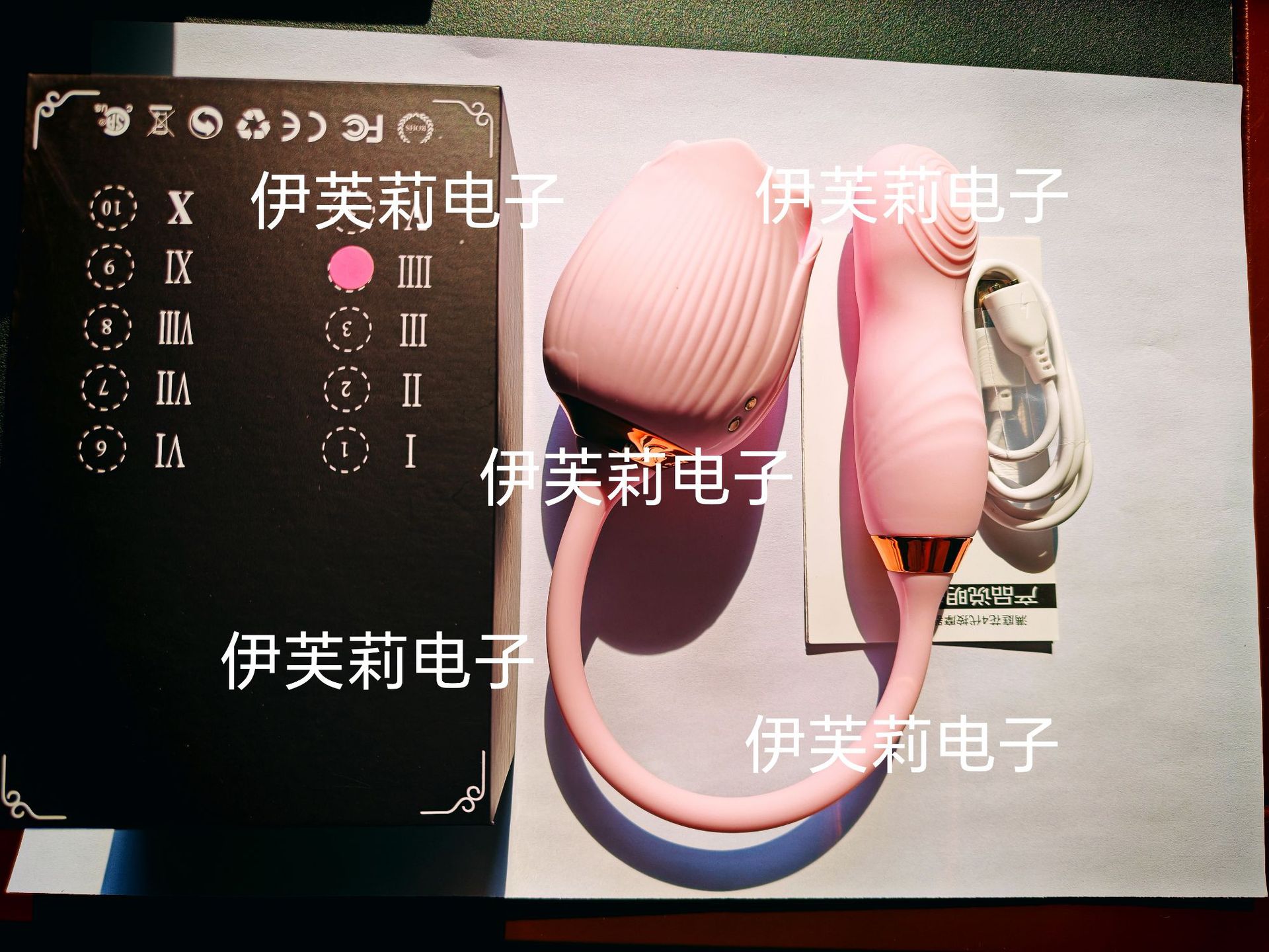 Rose lengua lamir huevo de 10 frecuencia doble cabeza vibrador femenino coquetear estimulación masturbador para adultos al por mayor