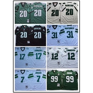 Olive Ball Suit Philadelphia Eagles Hall of Fame No.12# MN Vintage Jersey Embroidered Legendary Sportswear Wholesale