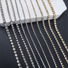 超細いチェーン爪ドリルチェーン立体金属ドリルアクセサリーはdiy爪装飾金銀色チェーンを裁断することができる