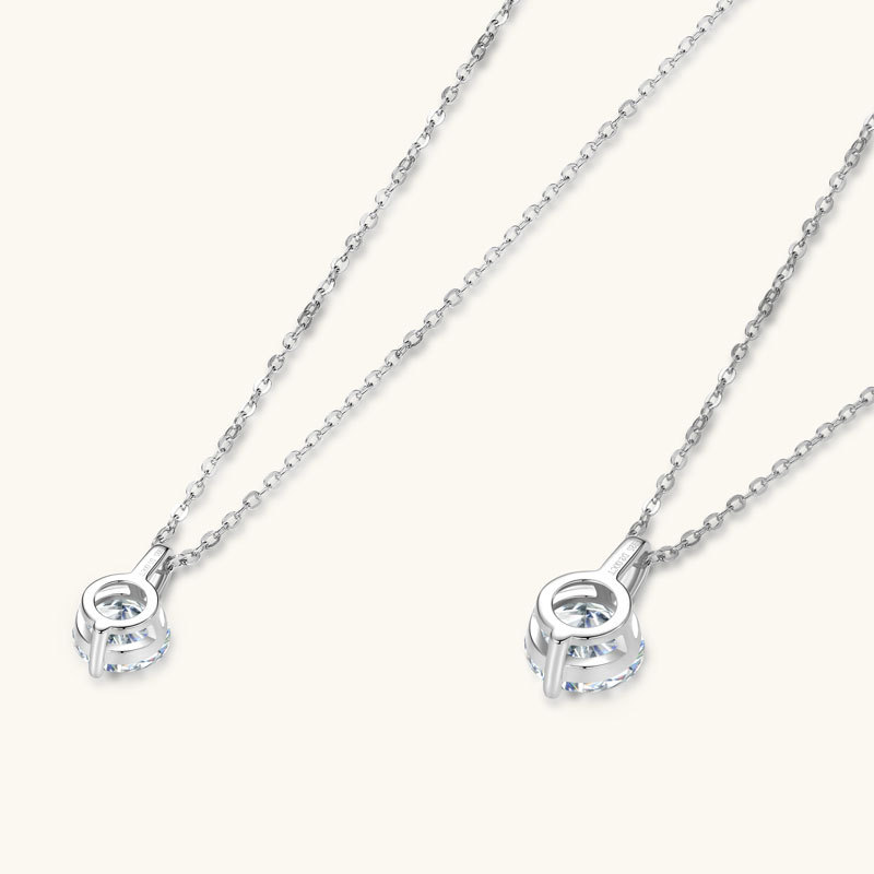 单钻莫桑石项链吊坠批发女