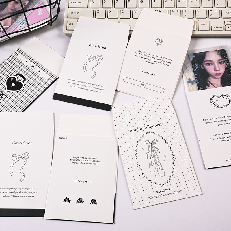 ins风信封袋出卡小卡卡套收纳信封包装材料卡片打包可爱卡纸袋子