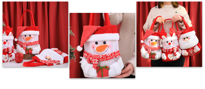 1 Piece Quantity Holiday, Daily Occasion Christmas Simple Style Classic Style Color Block Holiday Daily Gift Bags Party Accessories