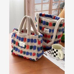 新しい秋冬毛は大容量の手提げカラー波点のぬいぐるみレジャー2023肩のバケツのトートです。