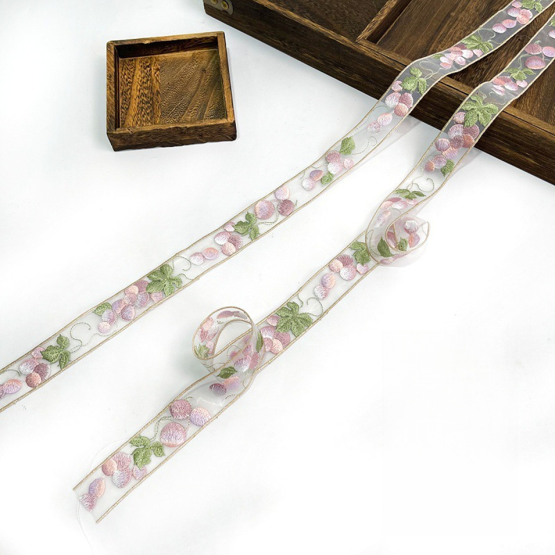 Ventanas bordadas estilo Han ropa bordada decoración collar bordado borde de collar accesorios de encaje bordado bordado borde