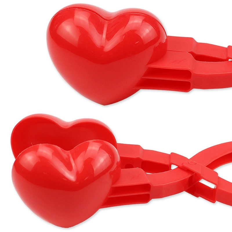 Детская игрушка-зажим для снежков, маленькая, в форме сердца, для интерактивных игр в снежки на улице, для школьников,  игрушка для ларька с снежками.