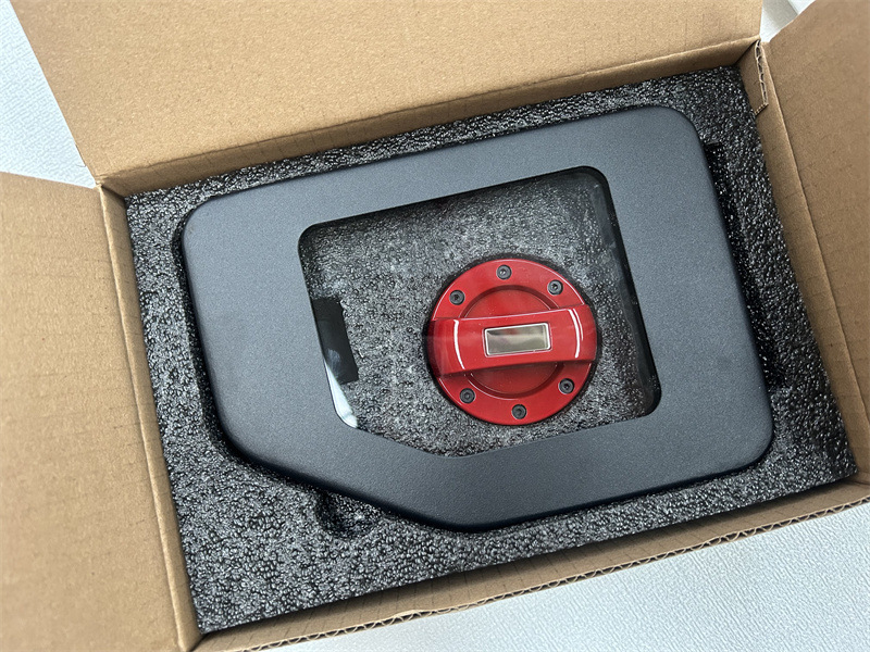 Transparent fuel tank cap + b style red inner cap